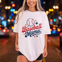Baseball Mama Retro Sport Usa Mom Ready to Press DTF Transfer for Dtf