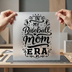 Baseball Mom Era Game Mom Fitness Ready to Press DTF Transfer for Dtf