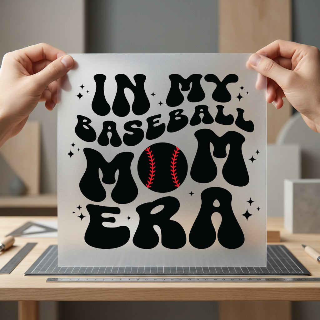 Baseball Mom Era Retro Mom Retro Ready to Press DTF Transfer for Dtf