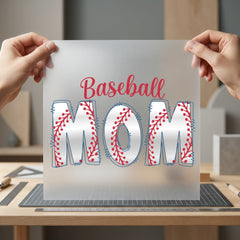 Baseball Mom Sports Fan Mom Vintage Ready to Press DTF Transfer for Dtf