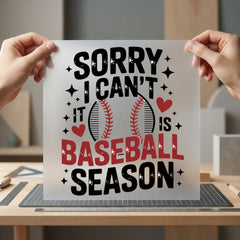 Baseball Season Diy Mom Funny Ready to Press DTF Transfer for Dtf