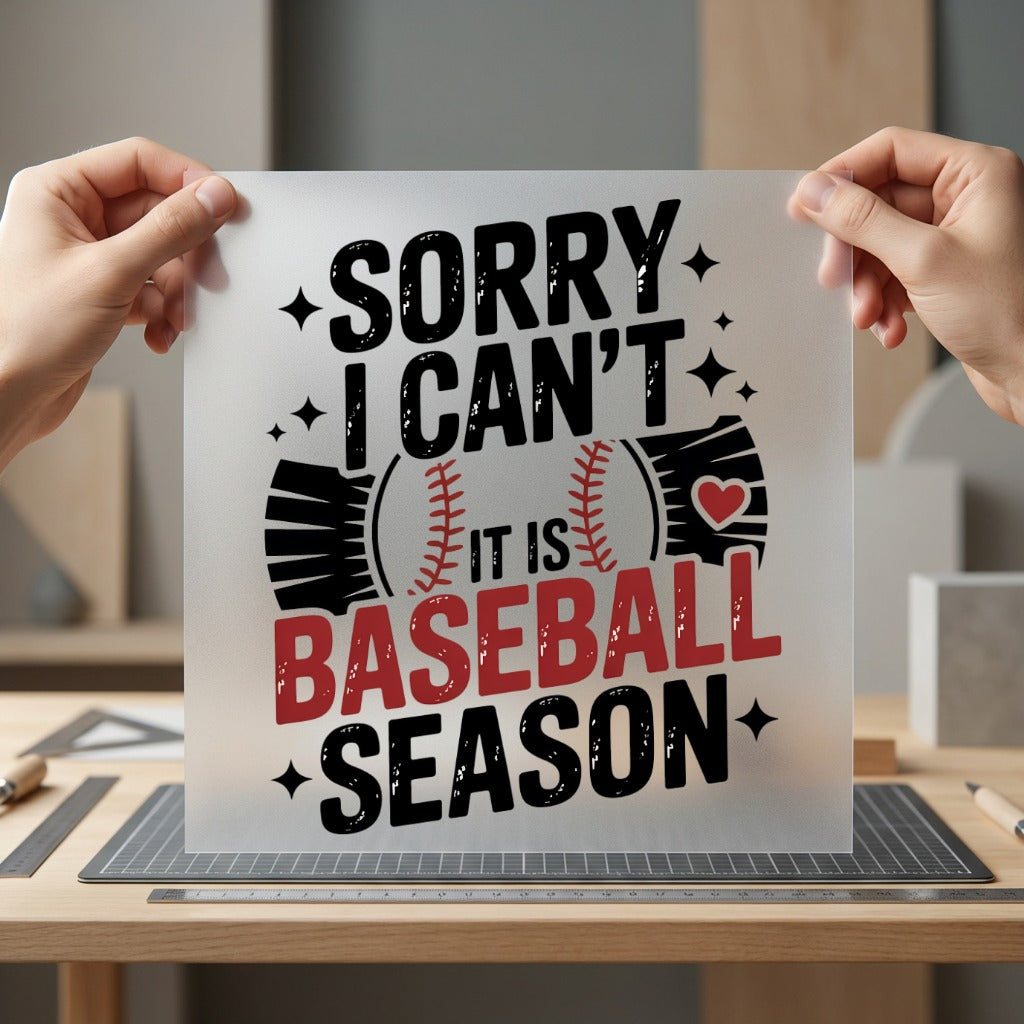 Baseball Season Saying Sports Mom Funny Ready to Press DTF Transfer for Dtf