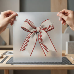 Baseball Stitch Bow Sporty Mom Fitness Ready to Press DTF Transfer for Dtf