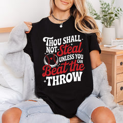 Baseball Thou Shalt Not Dad Funny Ready to Press DTF Transfer for Dtf