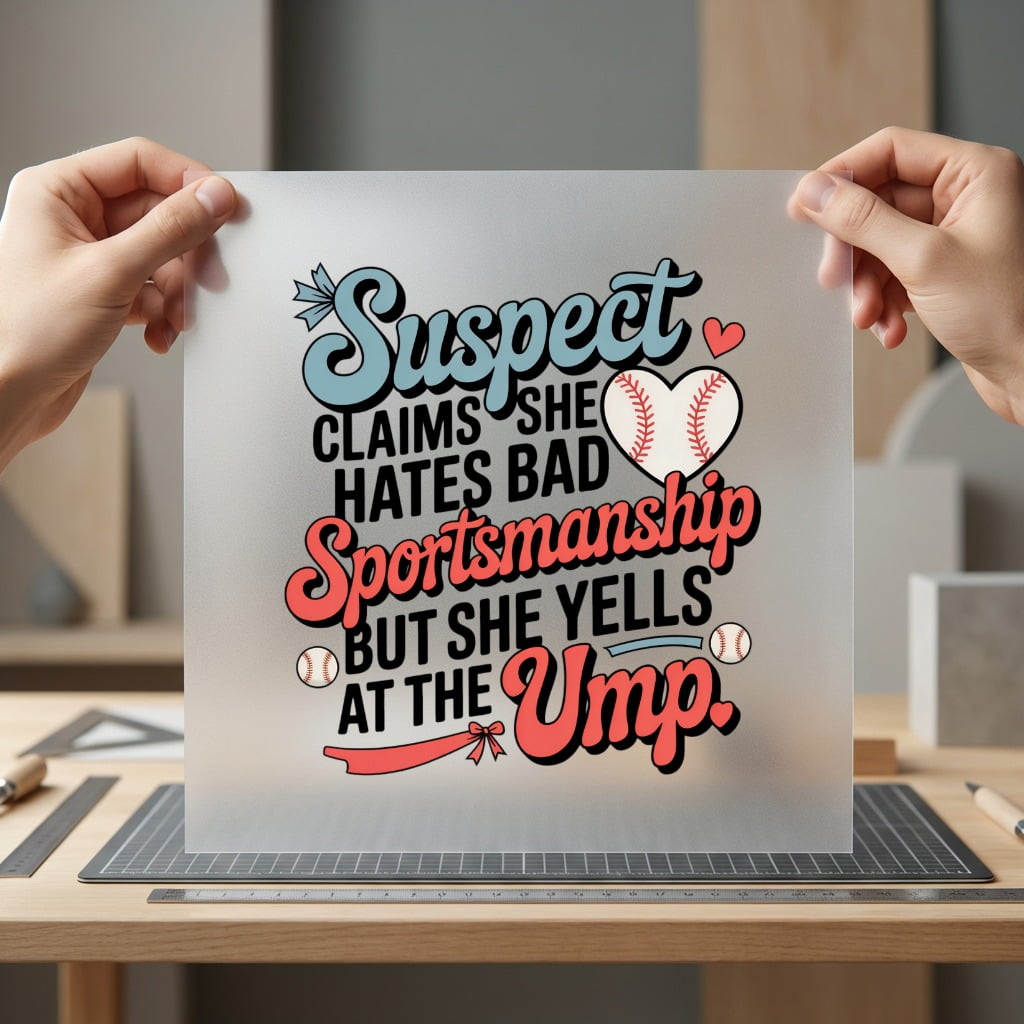 Baseball Umpire Suspect Retro Mom Funny Ready to Press DTF Transfer for Dtf