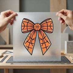 Basketball Bow Athletic Chic Fitness Ready to Press DTF Transfer for Dtf