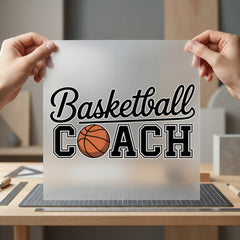 Basketball Coach Sporty Diy Teacher Fitness Ready to Press DTF Transfer for Dtf