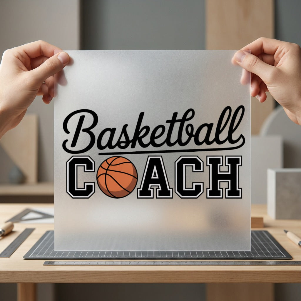 Basketball Coach Sporty Diy Teacher Fitness Ready to Press DTF Transfer for Dtf