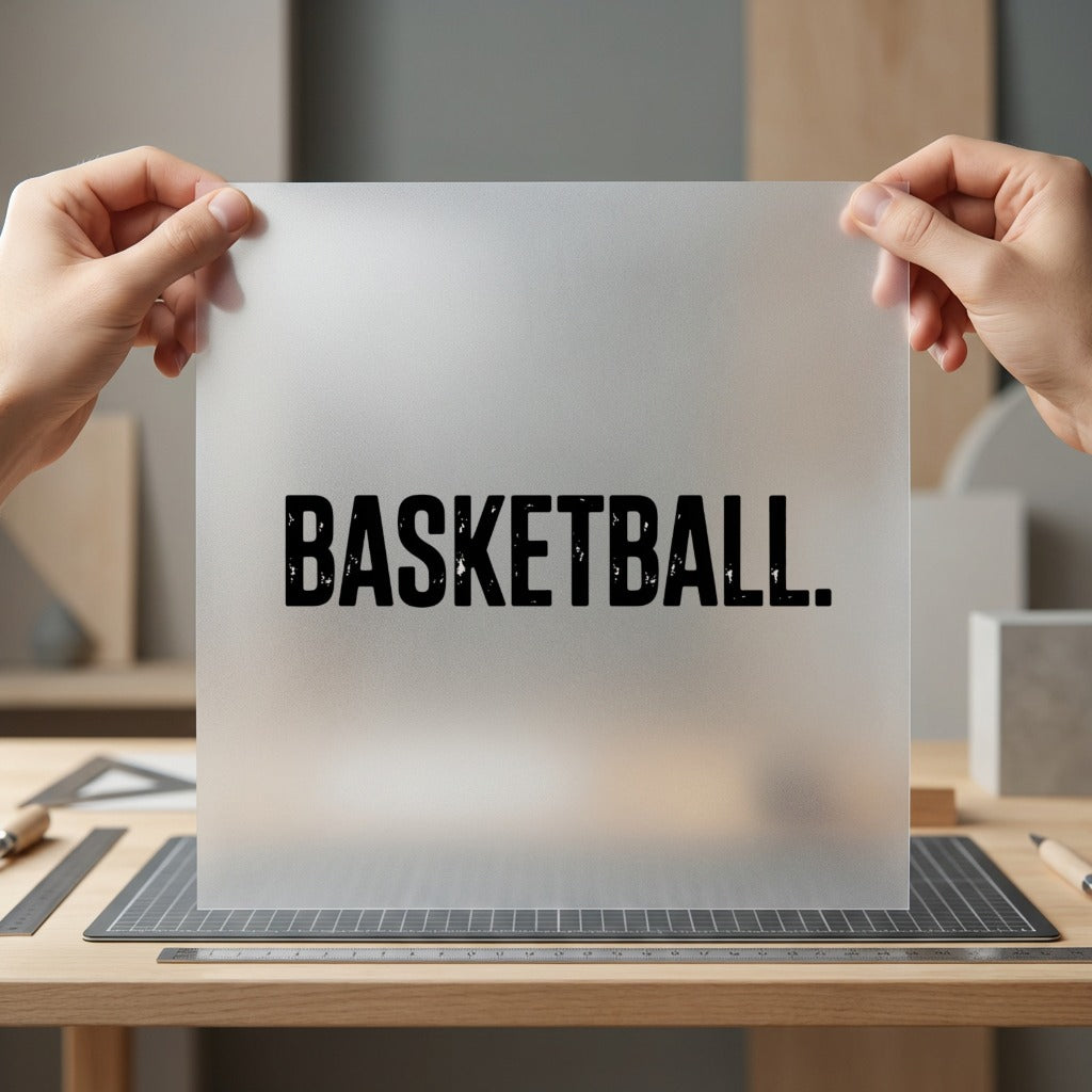 Basketball Distressed White Diy Aesthetic Fitness Ready to Press DTF Transfer for Dtf