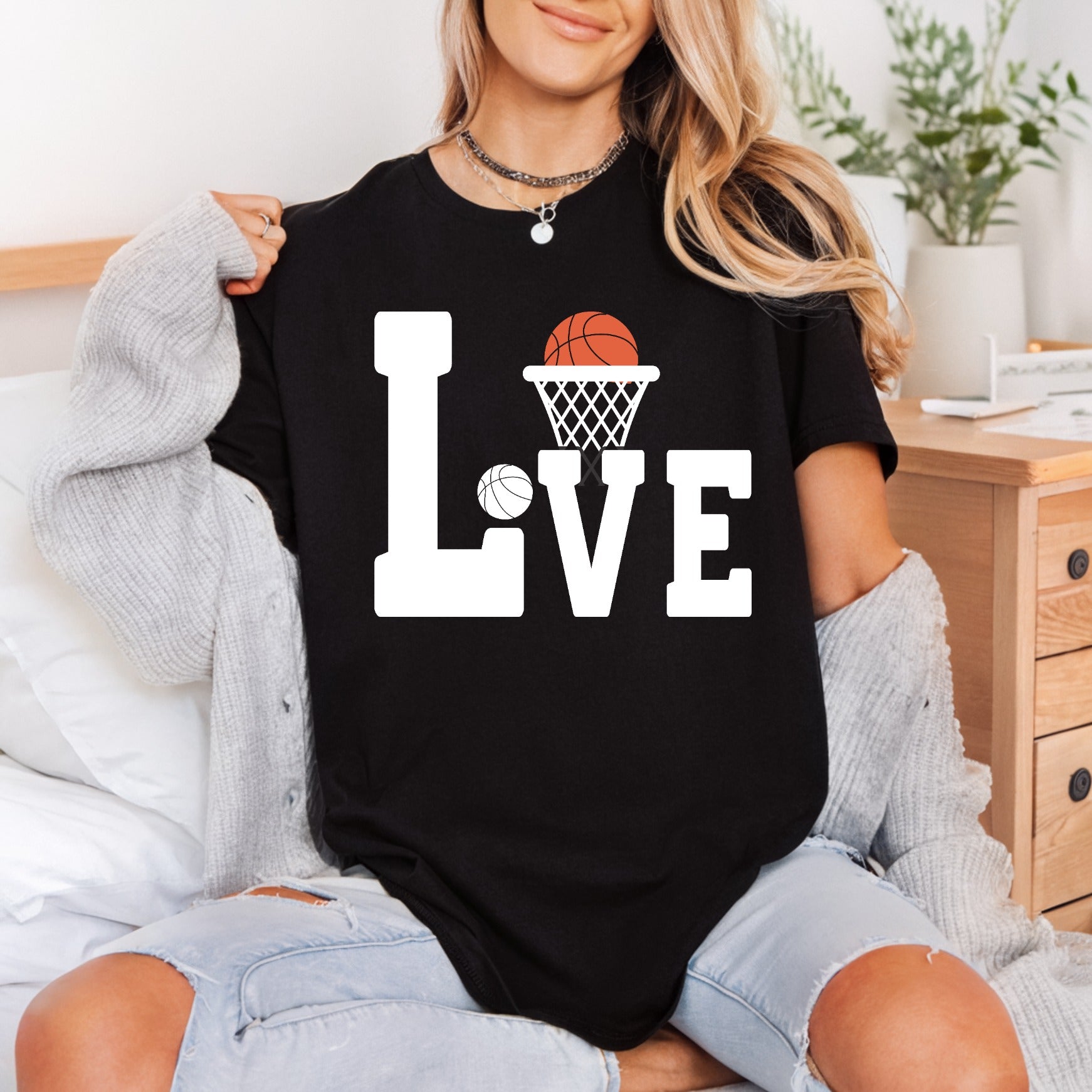 Basketball Love Sports Fan Mom Dad Ready to Press DTF Transfer for Dtf