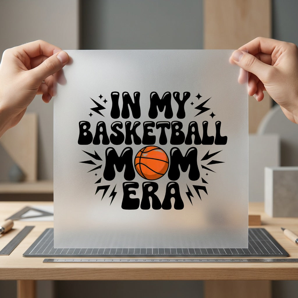 Basketball Mom Era Retro Mom Retro Ready to Press DTF Transfer for Dtf