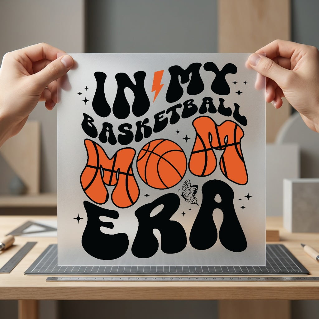 Basketball Mom Era Retro Mom Retro Ready to Press DTF Transfer for Dtf