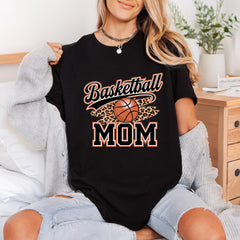 Basketball Mom Leopard Game Mom Vintage Ready to Press DTF Transfer for Dtf