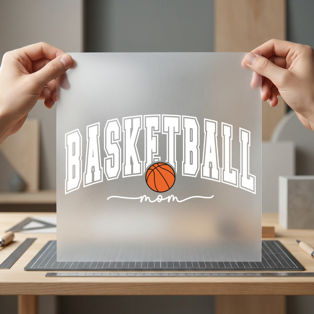 Basketball Mom Sports Fan Mom Fitness Ready to Press DTF Transfer for Dtf
