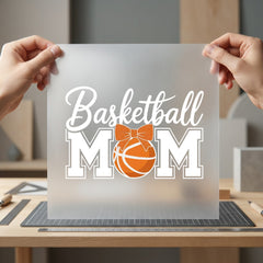 Basketball Mom Sports Fan Mom Fitness Ready to Press DTF Transfer for Dtf