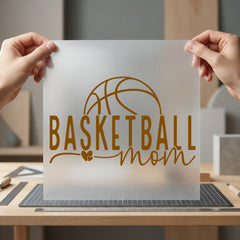 Basketball Mom Sports Fan Mom Fitness Ready to Press DTF Transfer for Dtf