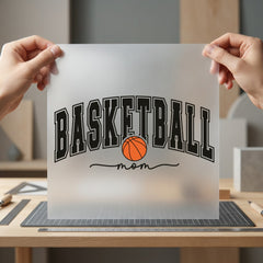 Basketball Mom Sports Fan Mom Fitness Ready to Press DTF Transfer for Dtf