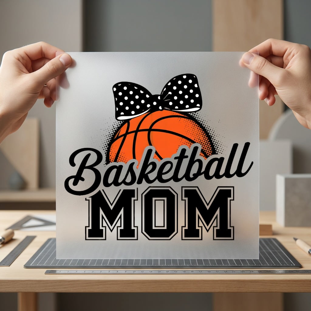 Basketball Mom Sports Fan Mom Fitness Ready to Press DTF Transfer for Dtf