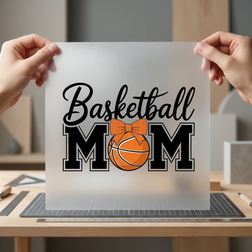 Basketball Mom Sports Fan Mom Fitness Ready to Press DTF Transfer for Dtf