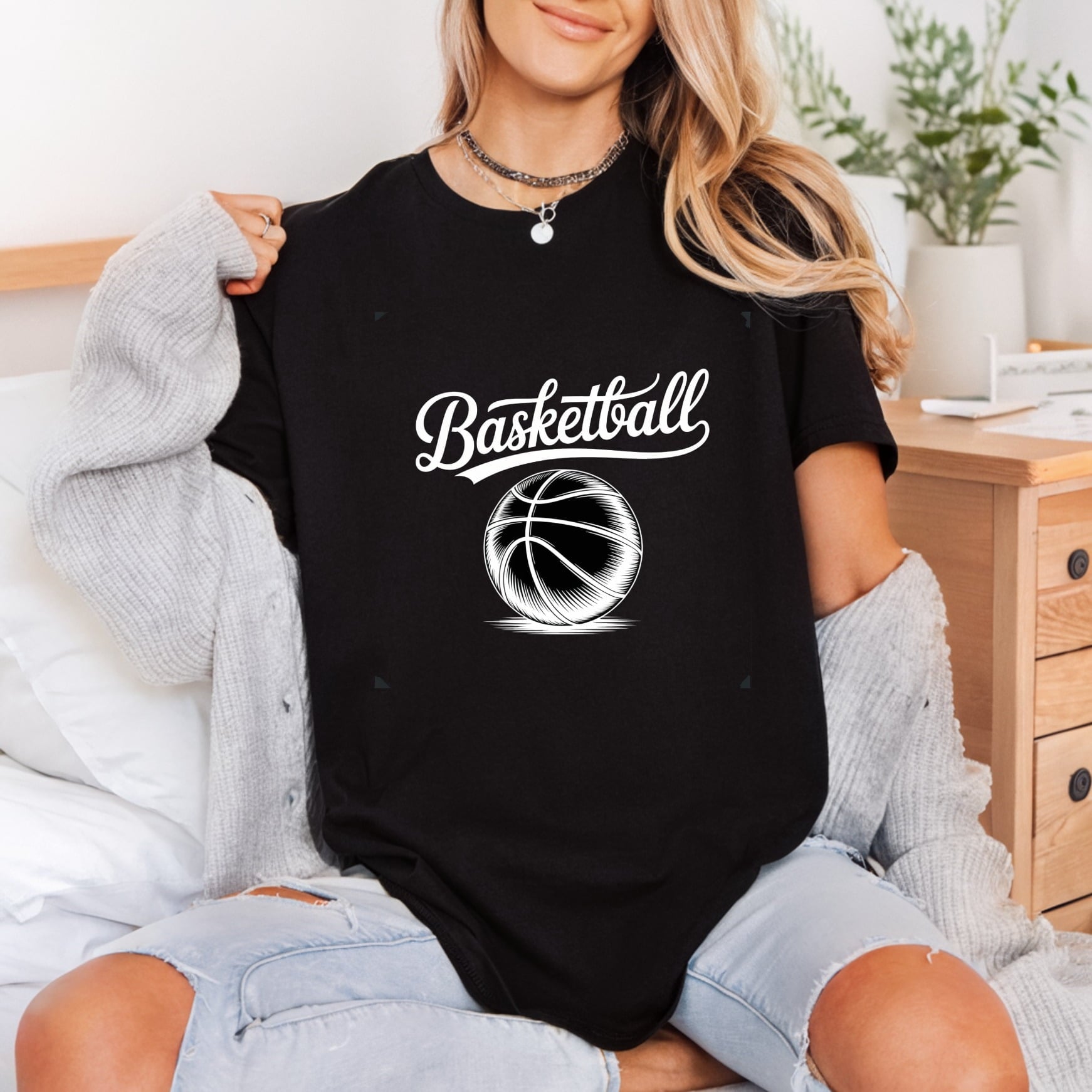 Basketball Sporty Retro Diy Vintage Retro Ready to Press DTF Transfer for Dtf