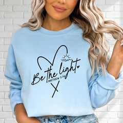 Be The Light Matthew 5:14 | Modern Affirmation Sweatshirt - Luckets.com