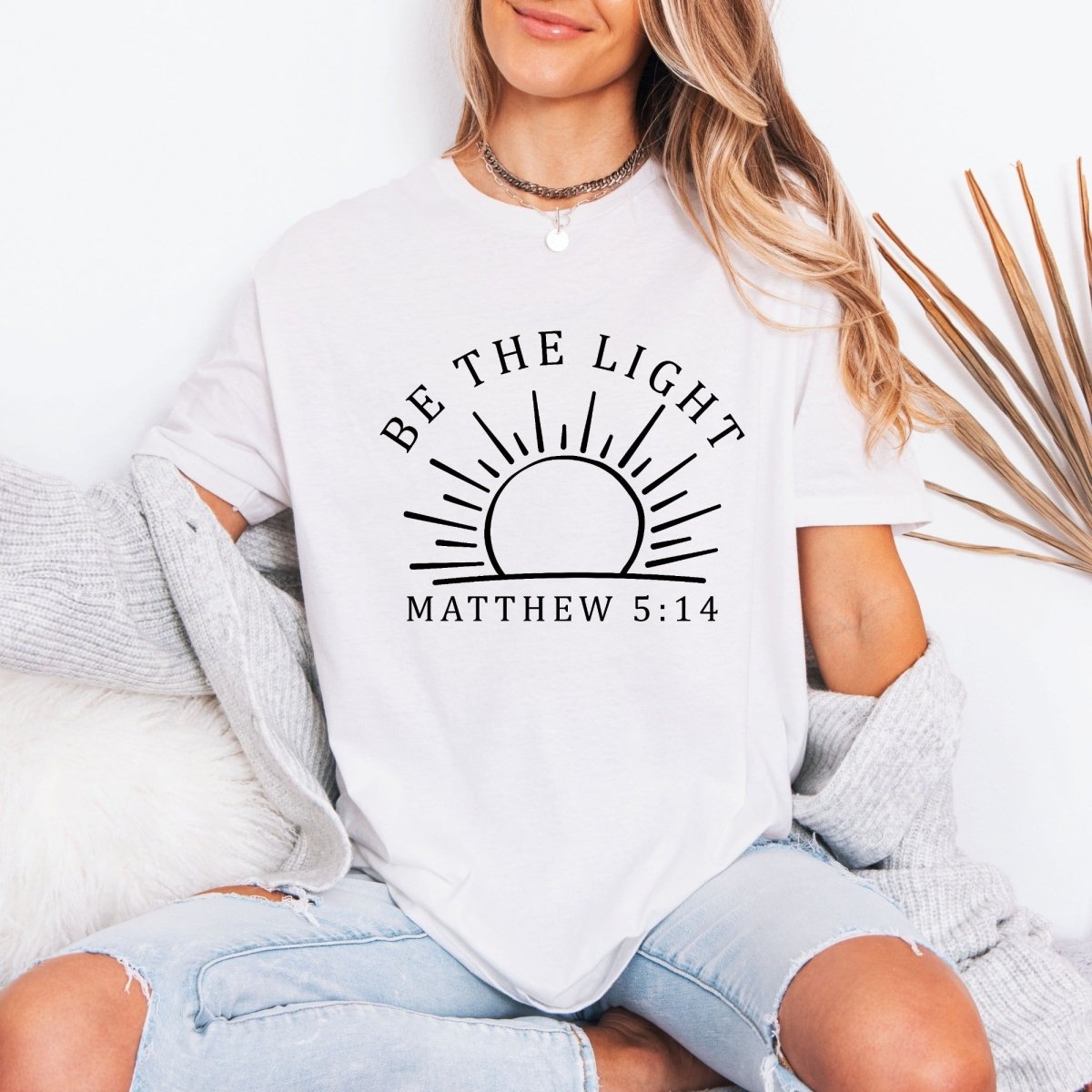 Be The Light Matthew 5:14 | Modern Scripture Tee - Luckets.com