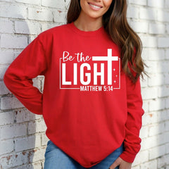 Be the Light | Matthew 5:14 Scripture Sweatshirt - Luckets.com