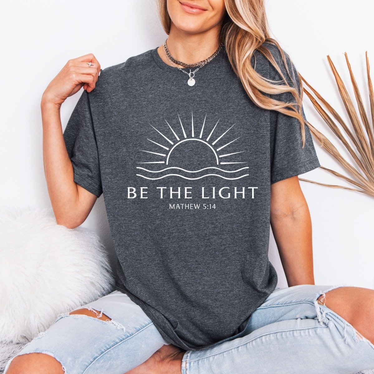 Be The Light | Matthew 5:14 Scripture Tee - Luckets.com