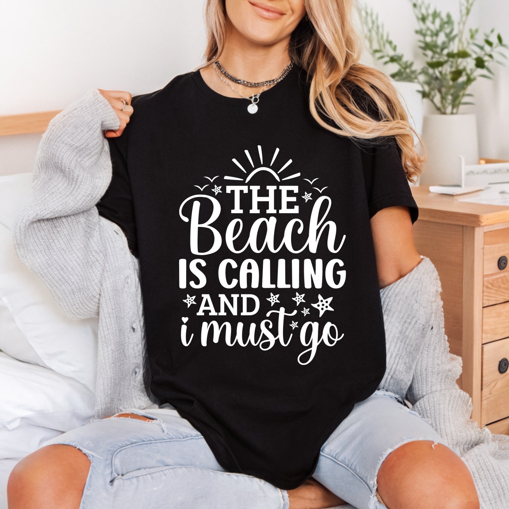 Beach Calling Travel Diy Good Vibes Collection Nature & Wildlife Collection Ready to Press DTF Transfer for Dtf