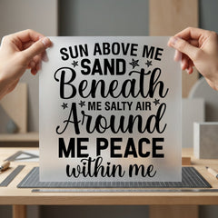 Beach Life Quote Coastal Positive Vibes Collection Outdoor & Adventure Collection Ready to Press DTF Transfer for Dtf