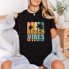 Beach Vibes Retro Palm Vintage Retro Ready to Press DTF Transfer for Dtf