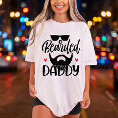 Bearded Daddy Father Day Dad Funny Ready to Press DTF Transfer for Dtf