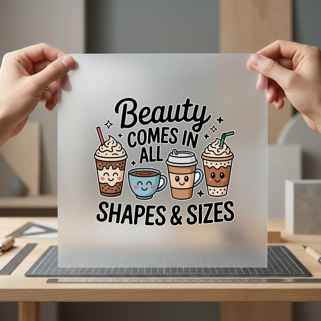 Beauty Comes All Shapes Foodie Quotes Collection Food & Drink Culture Collection Ready to Press DTF Transfer for Dtf