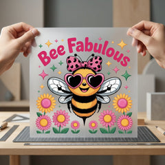 Bee Fabulous Diy Spring Summer Ready to Press DTF Transfer for Dtf