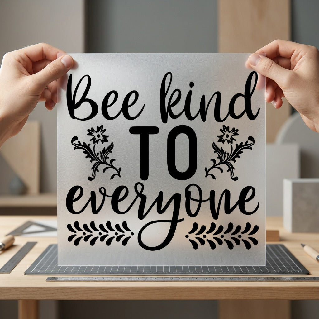 Bee Kind Everyone Kindness Aesthetic Floral Ready to Press DTF Transfer for Dtf