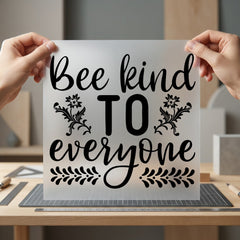 Bee Kind Everyone Kindness Aesthetic Floral Ready to Press DTF Transfer for Dtf