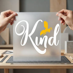 Bee Kind Script Lettering Teacher Ready to Press DTF Transfer for Dtf