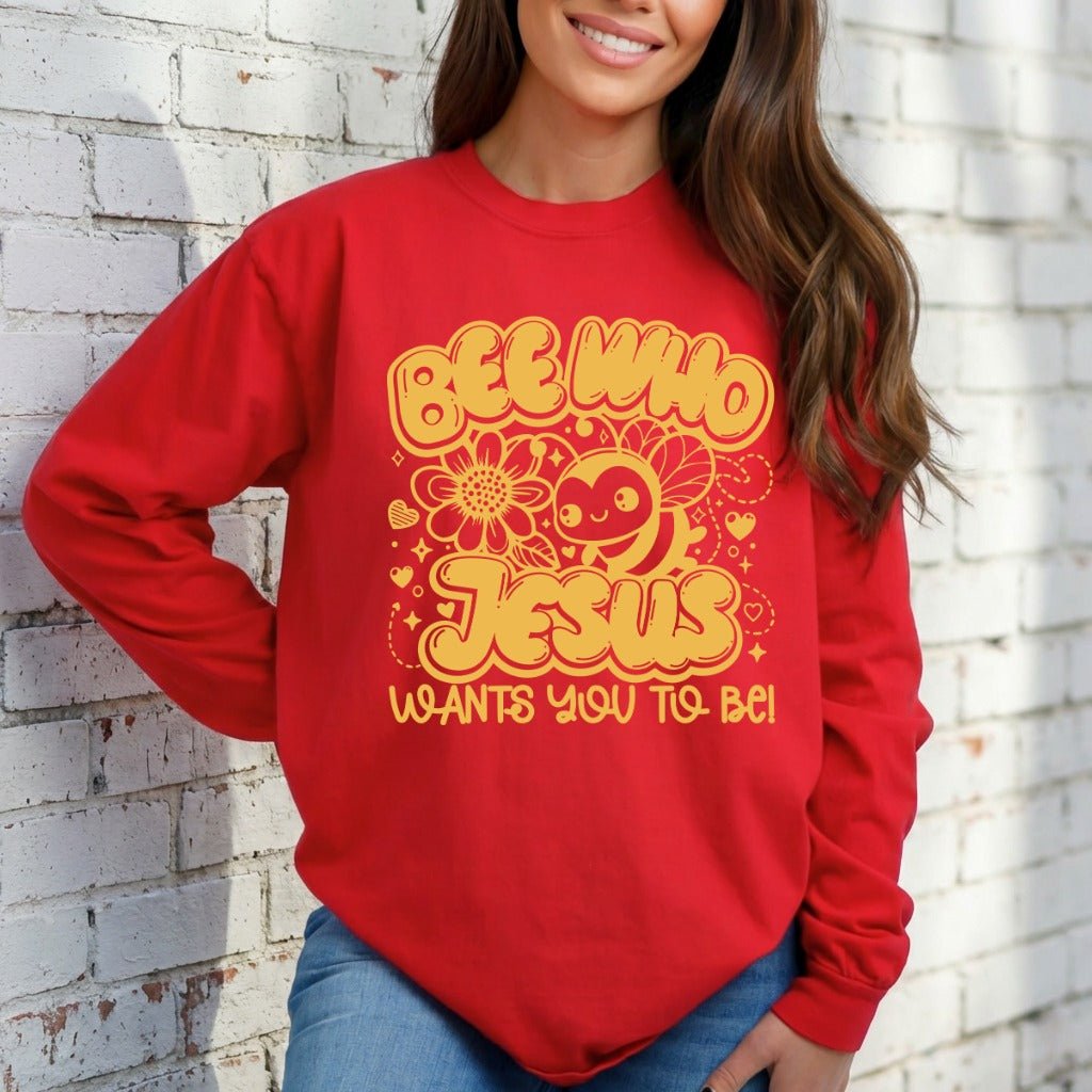 Bee Who Jesus Wants | Sweet & Faithful Sweatshirt - Luckets.com