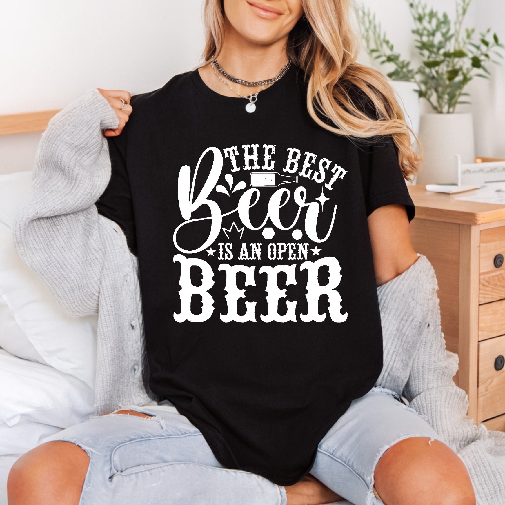 Beer Open Bar Diy Dad Funny Ready to Press DTF Transfer for Dtf