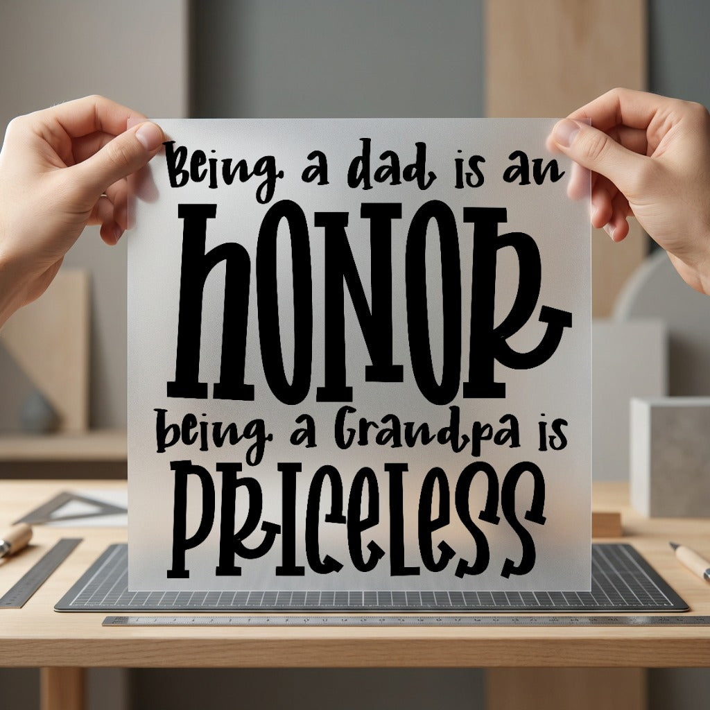 Being Dad Grandpa Family Grandpa Ready to Press DTF Transfer for Dtf