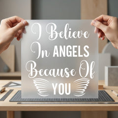 Believe Angels Because You Christian Faith Ready to Press DTF Transfer for Dtf