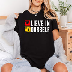 Believe Yourself Science Theme Aesthetic Ready to Press DTF Transfer for Dtf