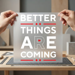 Better Things Coming Motivational Aesthetic Ready to Press DTF Transfer for Dtf