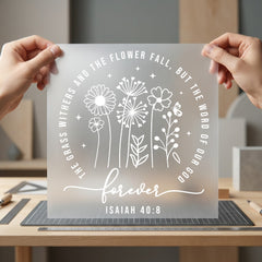 Bible Verse Floral Faith-inspired Christian Faith Ready to Press DTF Transfer for Dtf