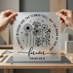 Bible Verse Floral Faith-inspired Christian Faith Ready to Press DTF Transfer for Dtf