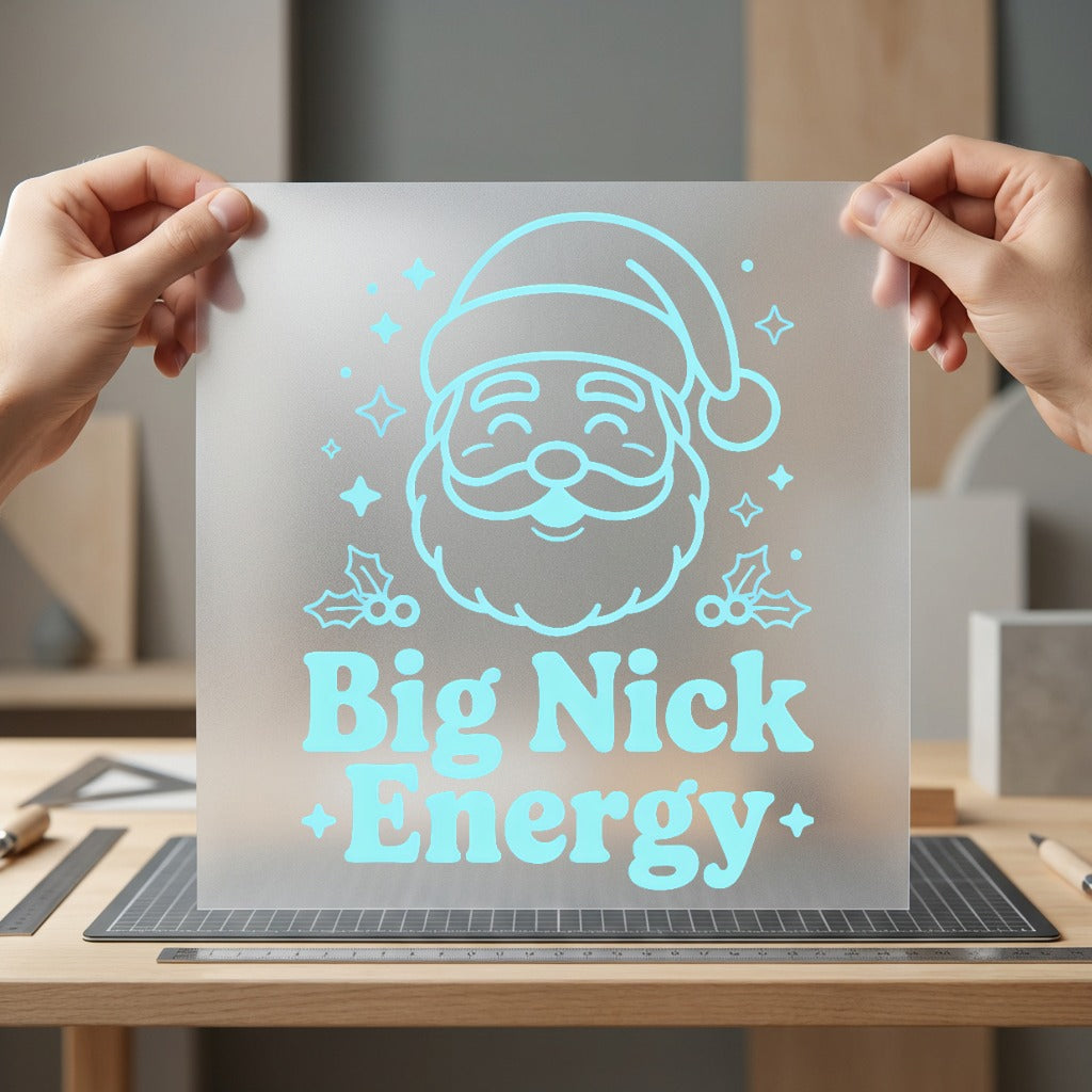 Big Nick Energy Santa Christmas Dad Ready to Press DTF Transfer for Dtf