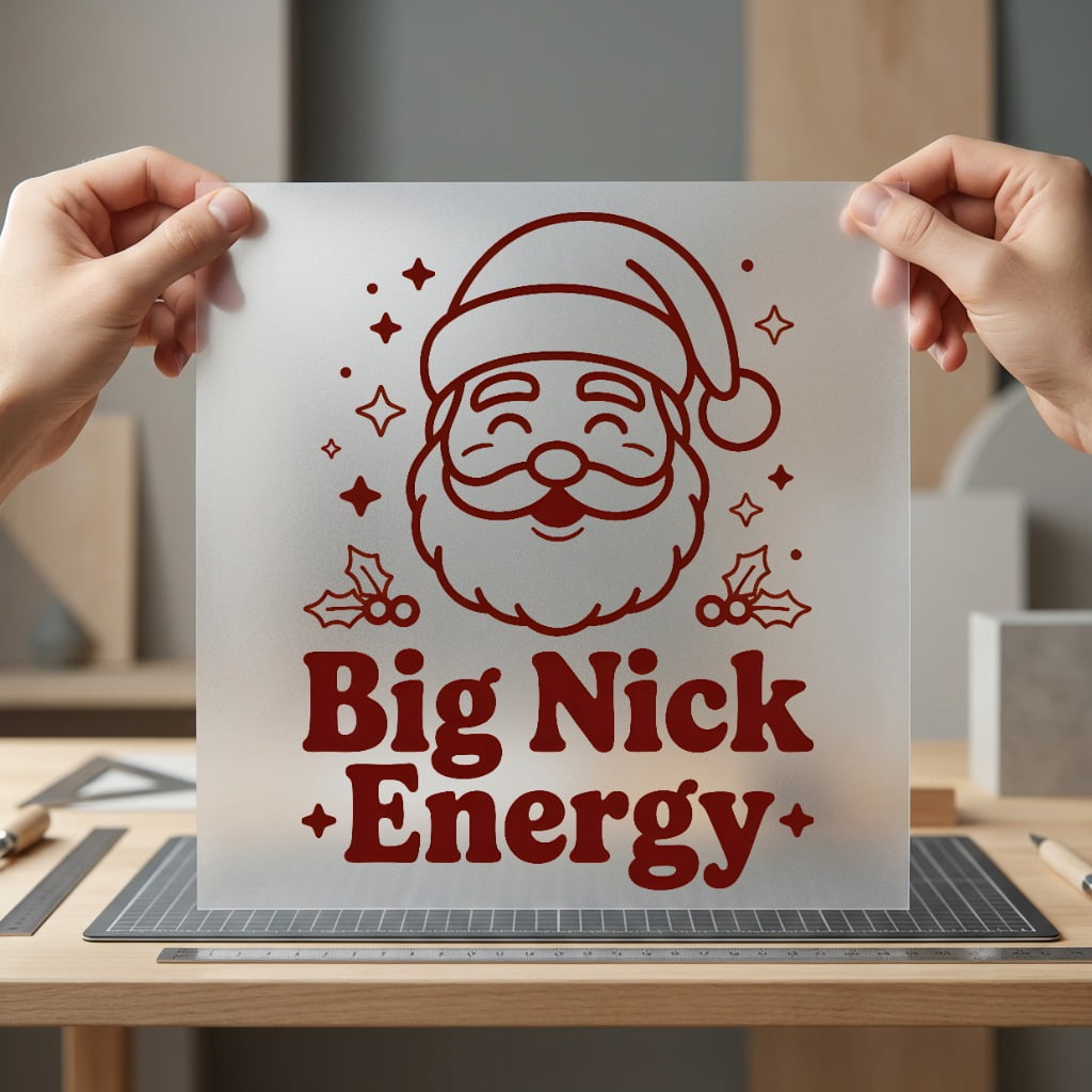Big Nick Energy Santa Christmas Dad Ready to Press DTF Transfer for Dtf
