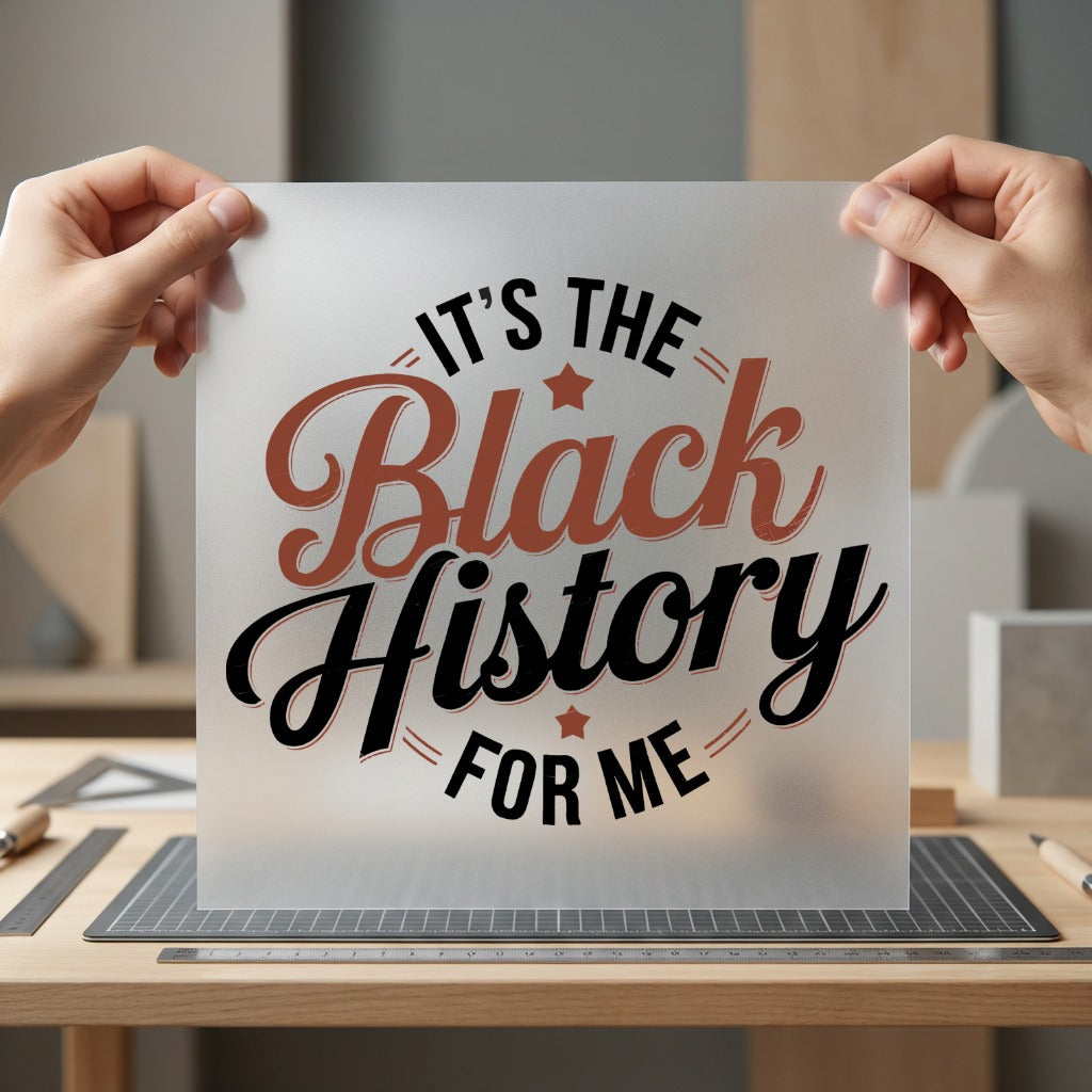 Black History Retro Script Retro Ready to Press DTF Transfer for Dtf