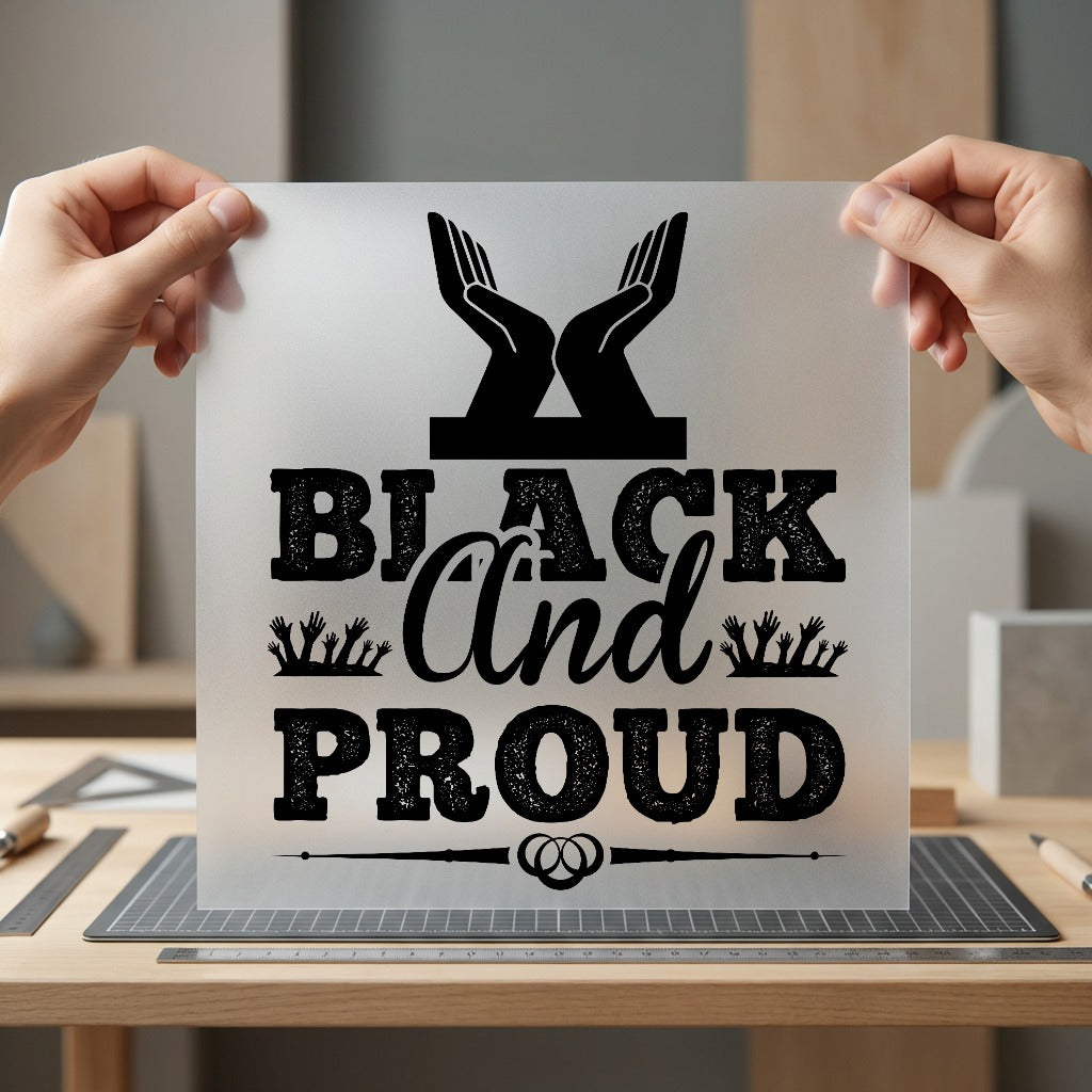 Black Proud Heritage Diy Positive Vibes Collection Women Empowerment Collection Ready to Press DTF Transfer for Dtf