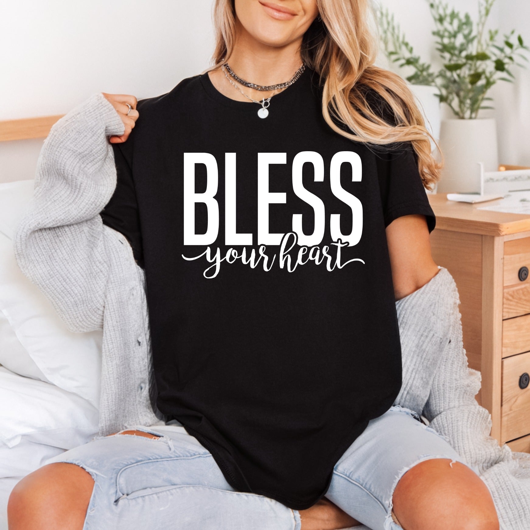 Bless Heart Southern Charm Tourist Humor Collection City & State Identity Collection Ready to Press DTF Transfer for Dtf